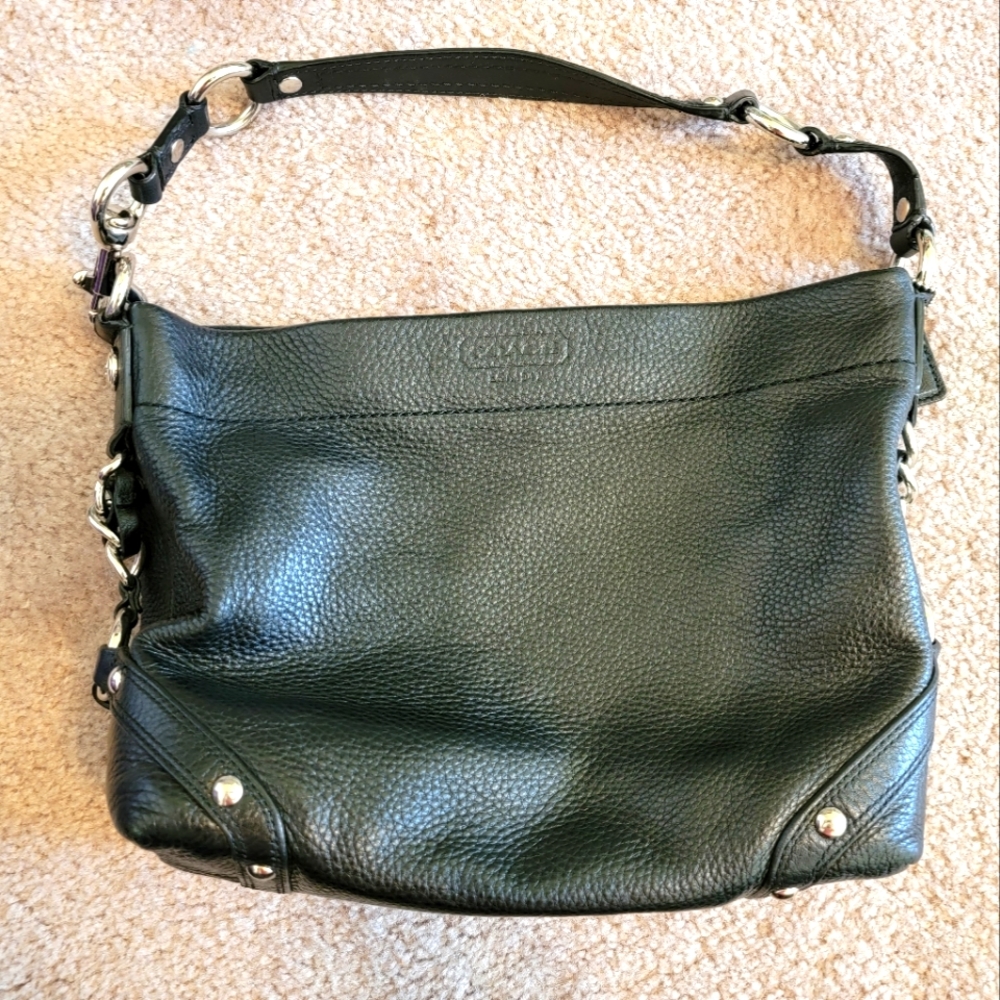 Black Leather COACH purse 👛